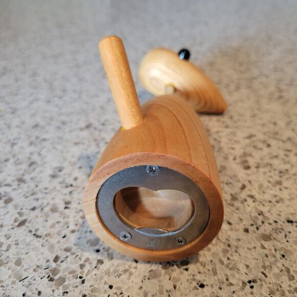 VTG MCM Handcrafted Wood Bird Corkscrew Bottle Opener Stainless Made in Japan - Picture 13 of 16